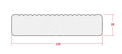 28x120 F Trall rillad G4-2 imp BRUN NTR AB